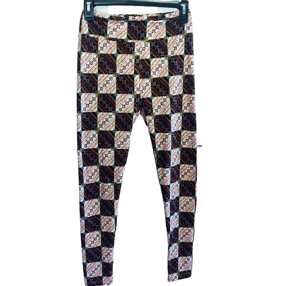 EUC LULAROE LIGHTWEIGHT EARTH TONE COLORS FALL LEGGINGS YOGA WALKING SMALL - Picture 1 of 5